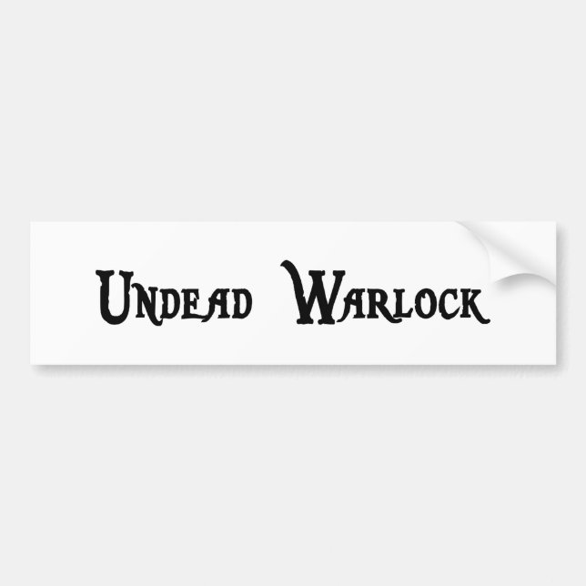 Autocollant De Voiture Adhésif pour pare-chocs de Warlock de vampires (Devant)
