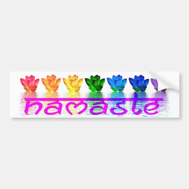 Autocollant De Voiture Adhésif pour pare-chocs de yoga de Namaste (Devant)