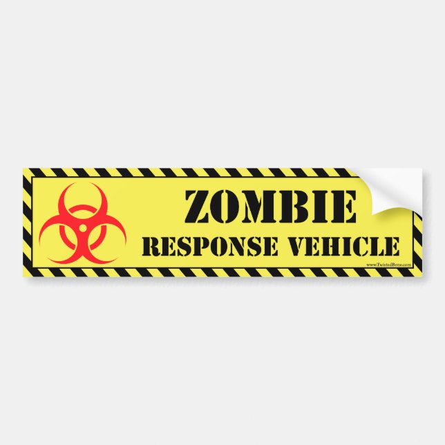 Autocollant De Voiture Adhésif pour pare-chocs de zombi (Devant)