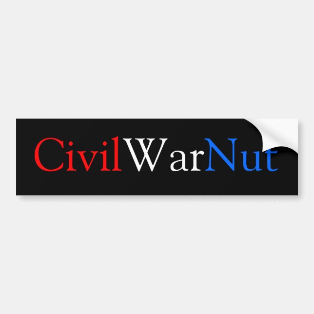 Autocollant De Voiture Adhésif pour pare-chocs d'écrou de guerre civile (Devant)