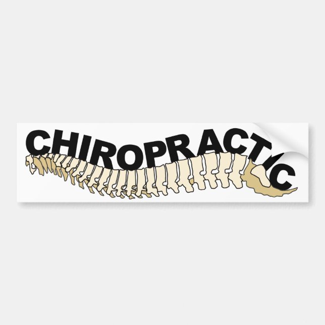 Autocollant De Voiture Adhésif pour pare-chocs d'épine de chiropractie (Devant)