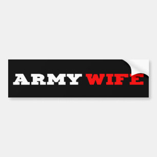 Autocollant De Voiture Adhésif pour pare-chocs d'épouse d'armée