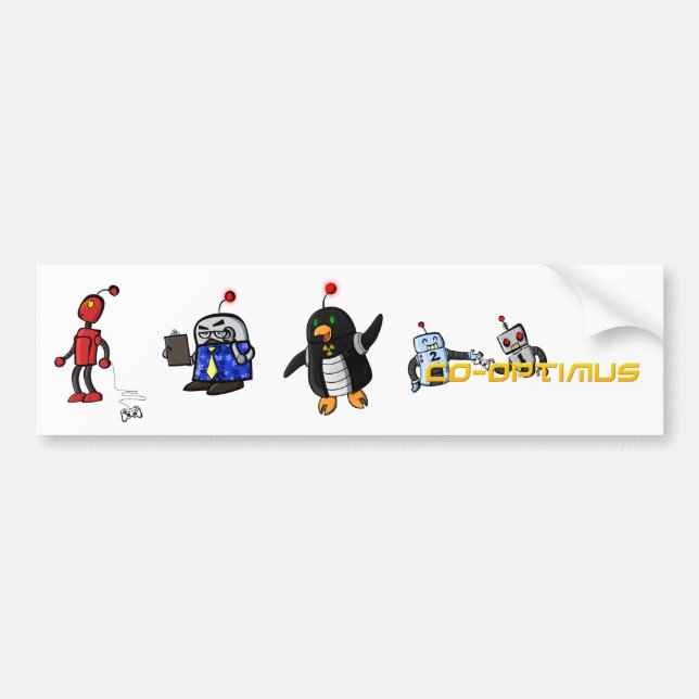 Autocollant De Voiture Adhésif pour pare-chocs des caractères Co-Optimus (Devant)