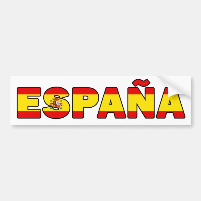 Autocollant De Voiture Adhésif pour pare-chocs d'España (Devant)