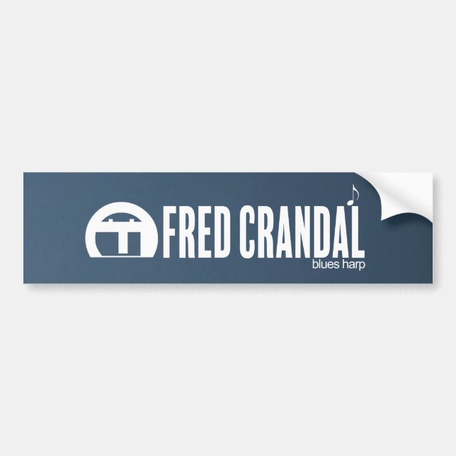 Autocollant De Voiture Adhésif pour pare-chocs d'harpe de bleus de Fred (Devant)
