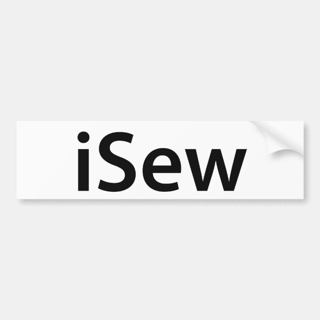 Autocollant De Voiture adhésif pour pare-chocs d'iSew (Devant)