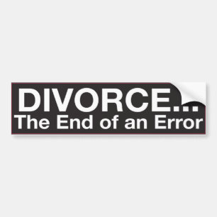 Autocollant De Voiture Adhésif pour pare-chocs : DIVORCE… la fin d'une