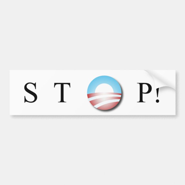 Autocollant De Voiture Adhésif pour pare-chocs d'Obama (Devant)