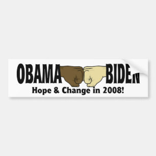 Autocollant De Voiture Adhésif pour pare-chocs d'Obama Biden