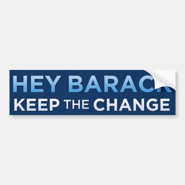Autocollant De Voiture Adhésif pour pare-chocs d'Obama "gardez (Devant)