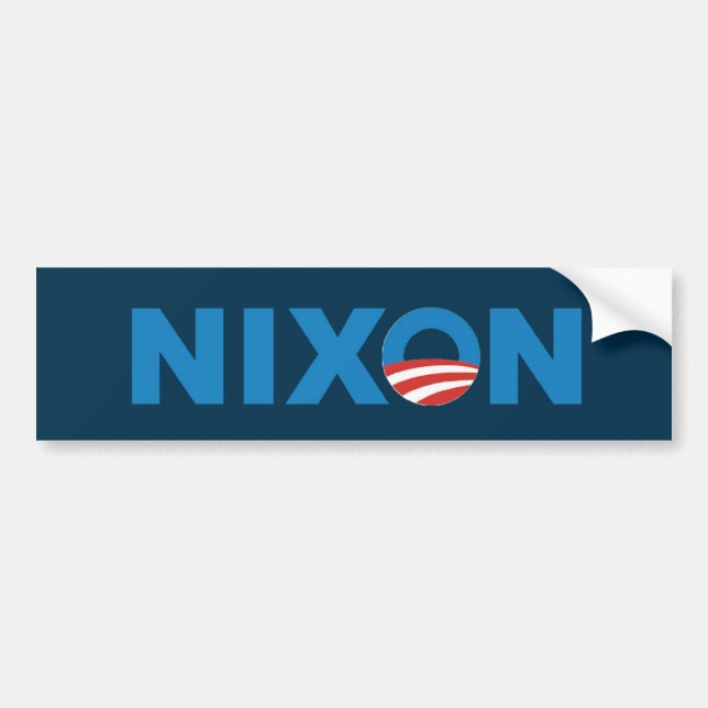 Autocollant De Voiture Adhésif pour pare-chocs d'Obama Nixon (Devant)