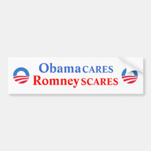 Autocollant De Voiture Adhésif pour pare-chocs d'ObamaCARES/RomneySCARES