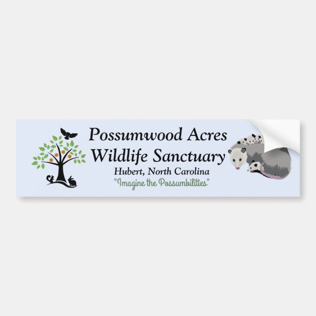 Autocollant De Voiture Adhésif pour pare-chocs d'opossum d'acres de (Devant)