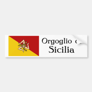Autocollant De Voiture Adhésif pour pare-chocs d'Orgoglio di Sicilia