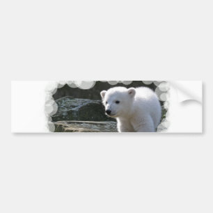 Autocollant De Voiture Adhésif pour pare-chocs d'ours blanc de bébé