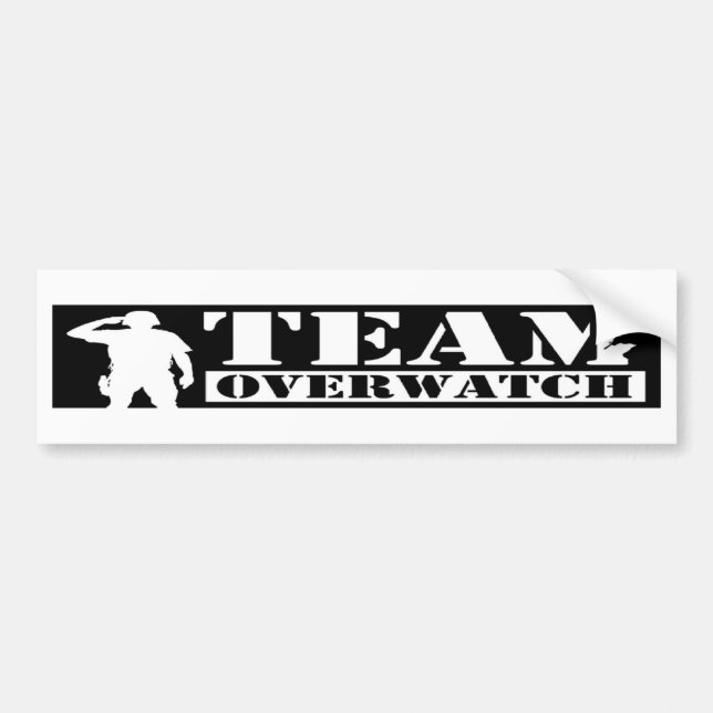 Autocollant De Voiture Adhésif pour pare-chocs d'Overwatch d'équipe (Devant)