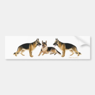 Autocollant De Voiture Adhésif pour pare-chocs du berger allemand K9