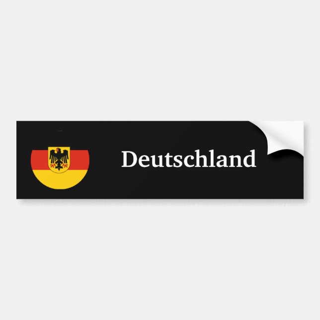 Autocollant De Voiture Adhésif pour pare-chocs du Deutschland (Allemagne) (Devant)