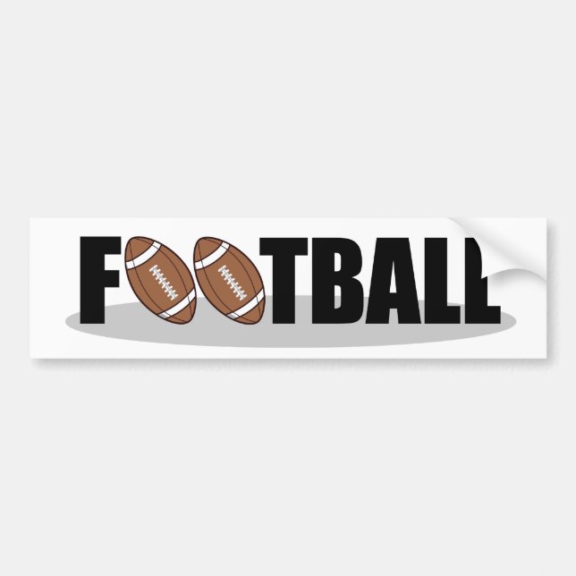 Autocollant De Voiture Adhésif pour pare-chocs du football (Devant)