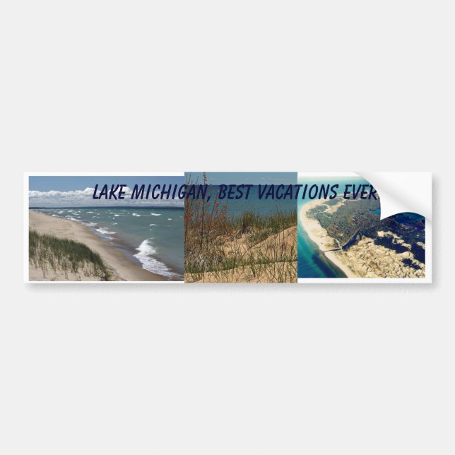Autocollant De Voiture Adhésif pour pare-chocs du lac Michigan (Devant)