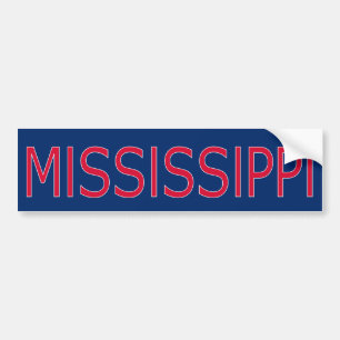 Autocollant De Voiture Adhésif pour pare-chocs du Mississippi