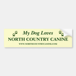 Autocollant De Voiture Adhésif pour pare-chocs du nord de canine de pays