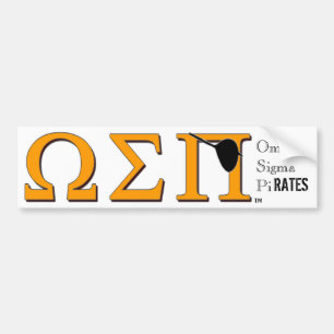 Autocollant De Voiture Adhésif pour pare-chocs du sigma pi (taux) d'Omega