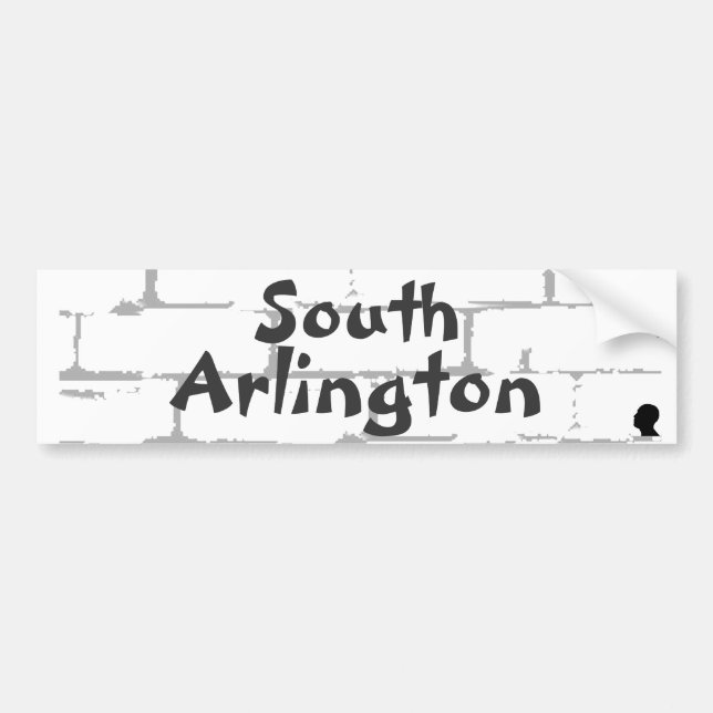 Autocollant De Voiture Adhésif pour pare-chocs du sud d'Arlington (Devant)