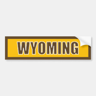 Autocollant De Voiture Adhésif pour pare-chocs du Wyoming