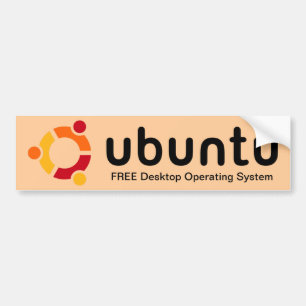 Autocollant De Voiture Adhésif pour pare-chocs d'Ubuntu