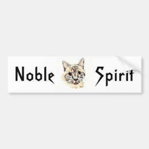 Autocollant De Voiture Adhésif pour pare-chocs : "Esprit noble", texte d