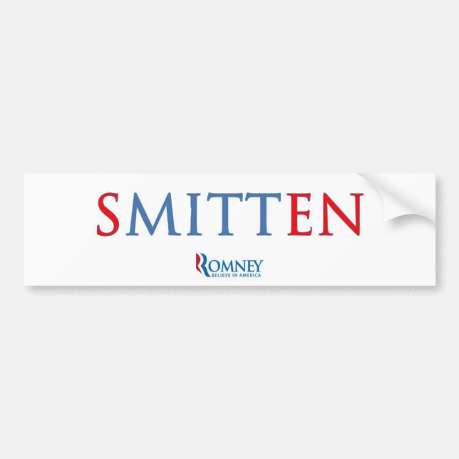 Autocollant De Voiture adhésif pour pare-chocs frappé de ROMNEY (Devant)