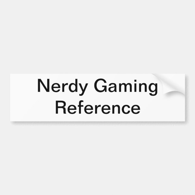 Autocollant De Voiture Adhésif pour pare-chocs générique de Gamer ringard (Devant)