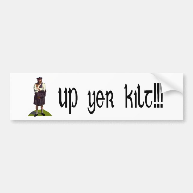Autocollant De Voiture Adhésif pour pare-chocs haut de kilt de YER (Devant)