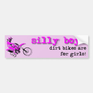 Autocollant De Voiture Adhésif pour pare-chocs idiot de motocross de vélo