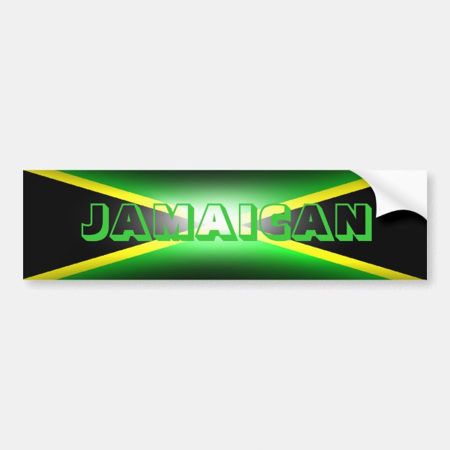 Autocollant De Voiture Adhésif pour pare-chocs jamaïcain de la Jamaïque (Devant)