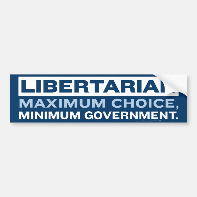 Autocollant De Voiture Adhésif pour pare-chocs libertaire (Devant)