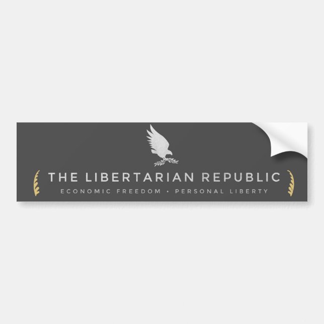 Autocollant De Voiture Adhésif pour pare-chocs libertaire de République (Devant)