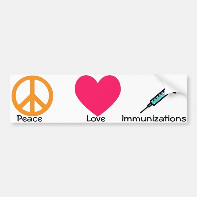 Autocollant De Voiture Adhésif pour pare-chocs Médicale/immunisation (Devant)