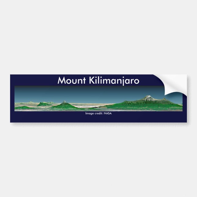 Autocollant De Voiture Adhésif pour pare-chocs/mont Kilimandjaro (Devant)