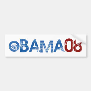 Autocollant De Voiture Adhésif pour pare-chocs OBAMA08