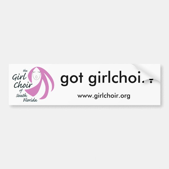 Autocollant De Voiture Adhésif pour pare-chocs obtenu de Girlchoir (Devant)