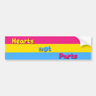 Autocollant De Voiture Adhésif pour pare-chocs Pansexual de fierté de