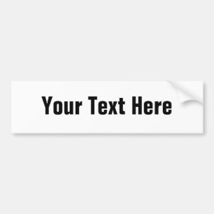 Autocollant De Voiture Adhésif pour pare-chocs personnalisable des textes