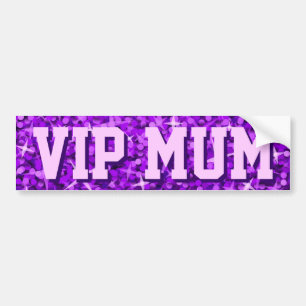 Autocollant De Voiture Adhésif pour pare-chocs pourpre de "MAMAN de VIP"