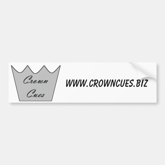 Autocollant De Voiture Adhésif pour pare-chocs - répliques de couronne - (Devant)
