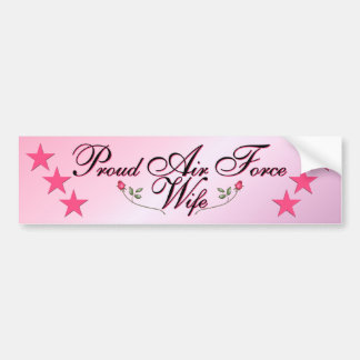 Autocollant De Voiture Adhésif pour pare-chocs rose et fier d'épouse de