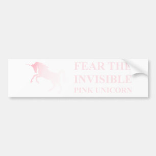 Autocollant De Voiture Adhésif pour pare-chocs rose invisible de licorne