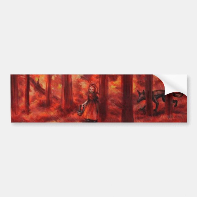 Autocollant De Voiture Adhésif pour pare-chocs ROUGE (Devant)