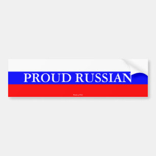 Autocollant De Voiture Adhésif pour pare-chocs russe fier